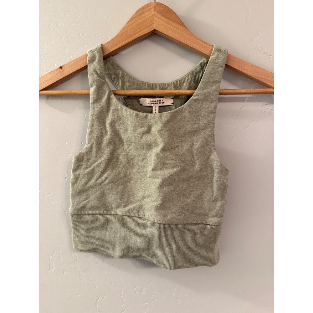Dorothee Schumacher Future Club Cropped Tank Top Sleeveless Size 0